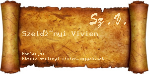 Szelényi Vivien névjegykártya